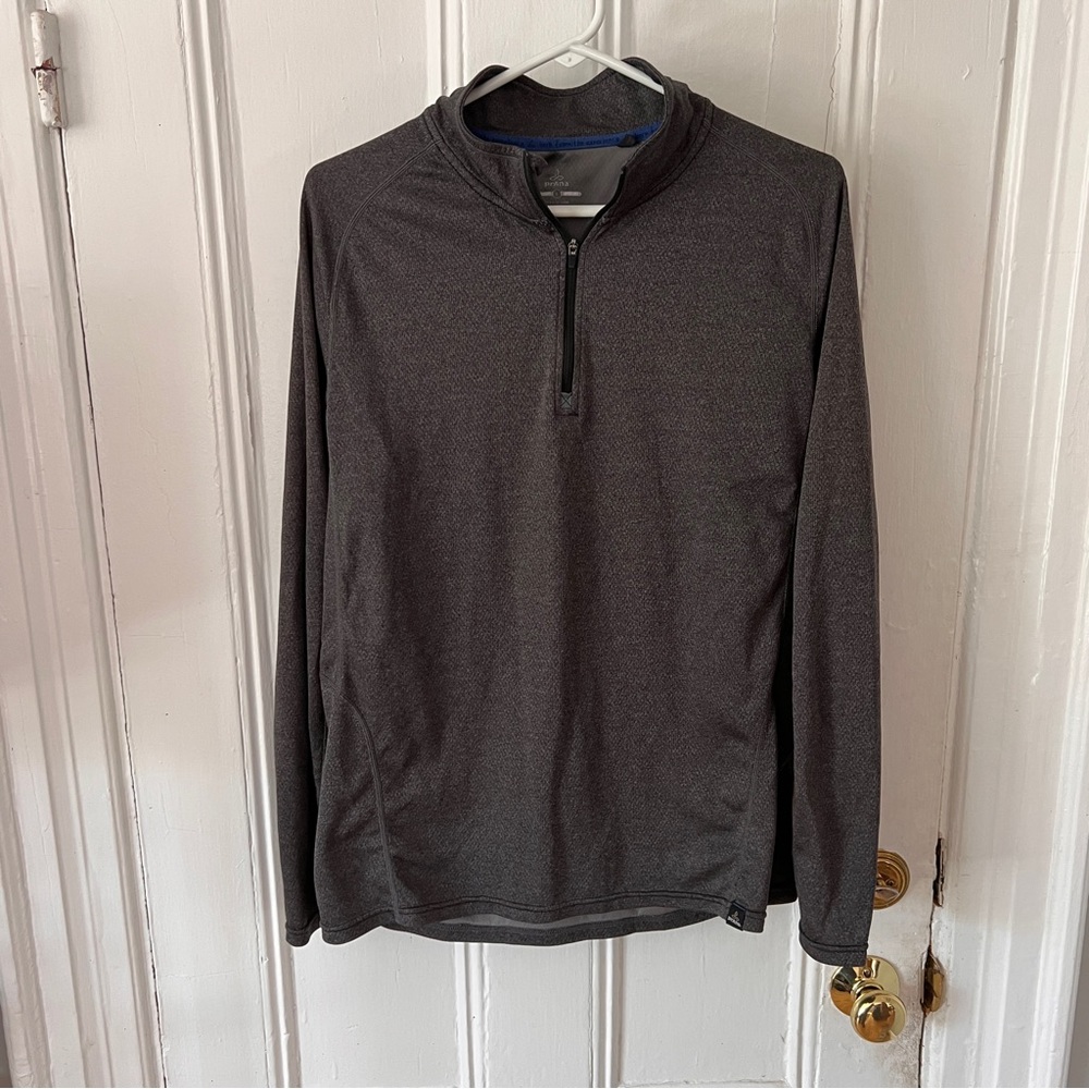 Prana grey quarter zip